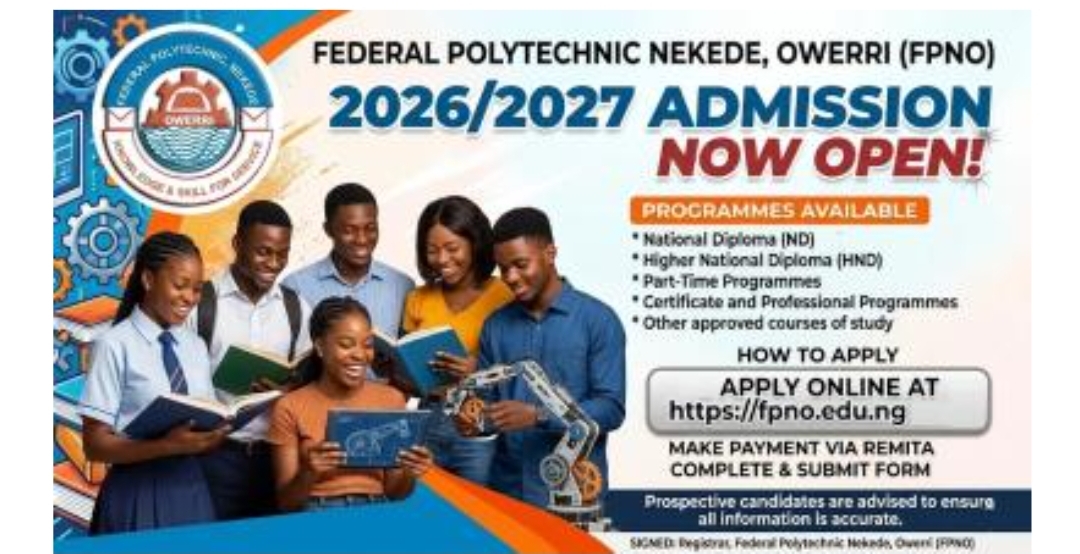 FEDERAL POLYTECHNIC OWERRI FORM REGISTRATION ONGOING