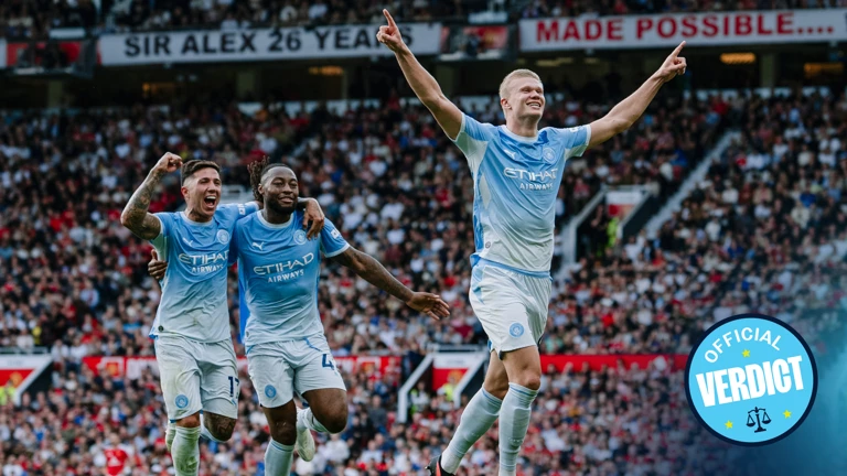 Highlights on the MANCHESTER UNITED AND MAN CITY MATCH YESTERDAY